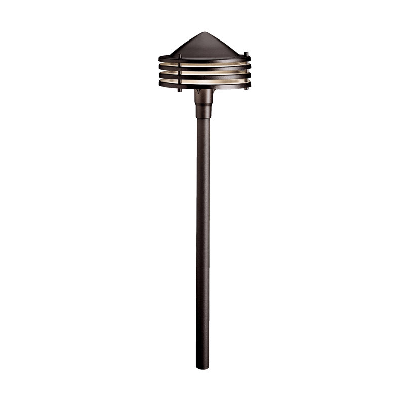 Modern Textured Architectural Bronze Path Light