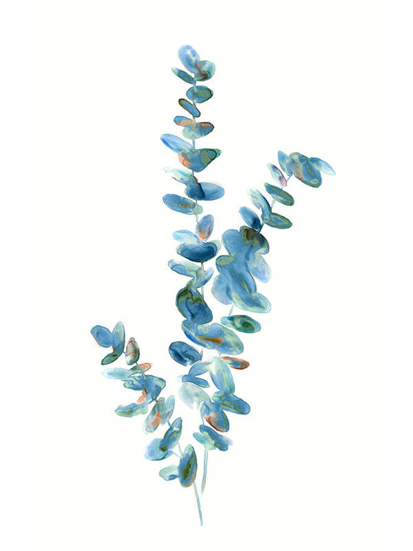 Eucalyptus Leaves I Giclee Print by Barclay Butera, 36" H x 24" W, Image Brush Gel