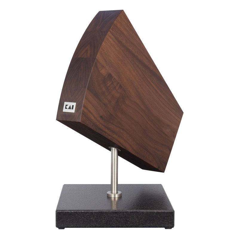 Kai Shun Walnut Magnetic Knife Block