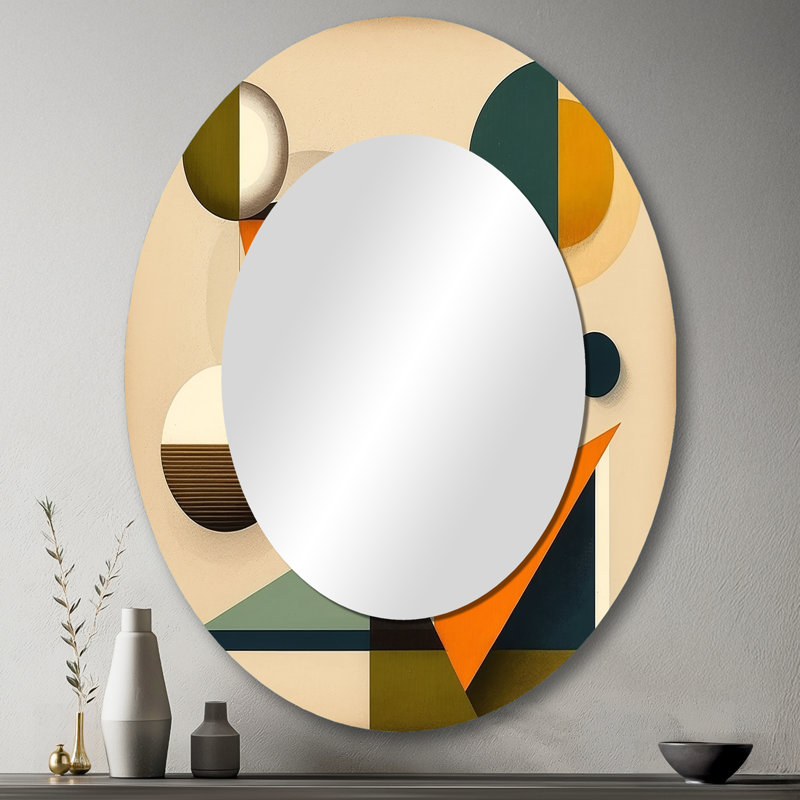 Miroir mural Mid-Century Minimal, 43 po x 33 po
