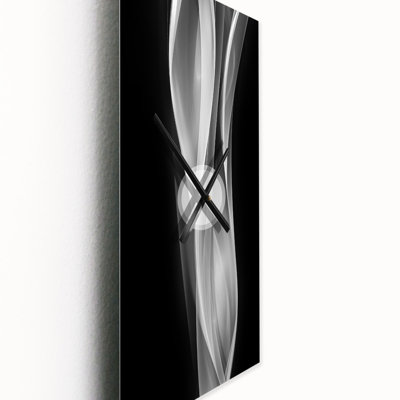 Glittering Silver Pattern - Modern wall clock
