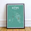 Kitwe City Map - No Frame Print-1055118607