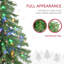 Arbre de Noël artificiel haute 6 pi avec 175 lumières blanches ou colorées et base en acier