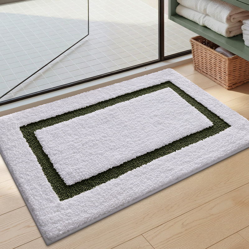 Tapis de bain avec envers antidérapant, 43" L x 24" W, Green