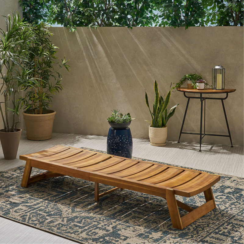MAKI CHAISE LUNGE, Brun jaune