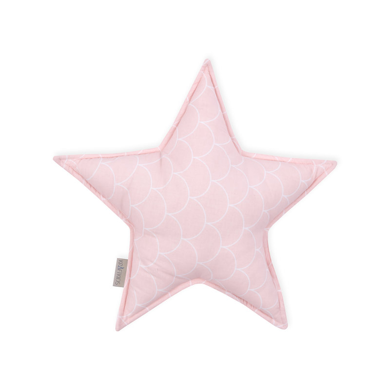 Weiße Halbkreise Geometric Novelty Cushion, Pastel pink