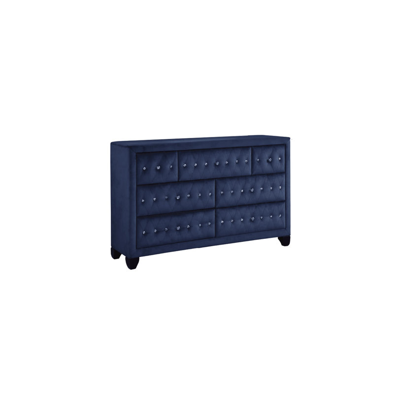 Rausch Sophia 7 Drawer Dresser, Blue