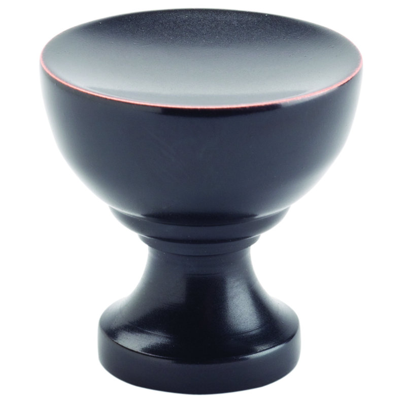 Venetian Bronze Round Knob with Mounting Hardware