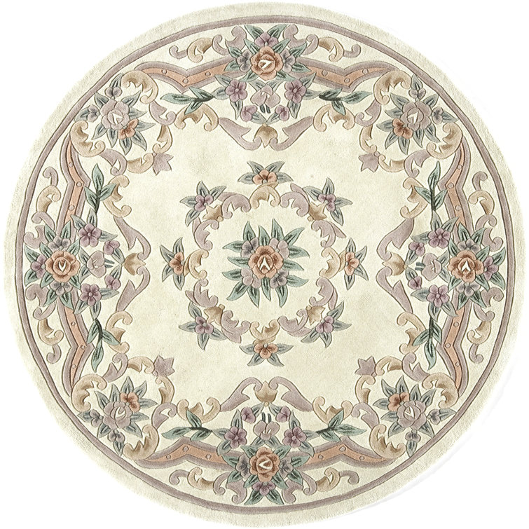 Aubusson Traditional Ivory Area Rug