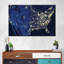 Night Lights USA Map Canvas Print-1845084548
