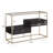 Phelim 45.9'' Glass Top Console Table