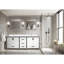 Ensemble de meuble-lavabo double blanc D 22 po, comptoir en quartz blanc, robinet et miroir de 30 po-1551884819-1551884817