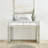  47 inch Rectangle Crystal Vanity Table in Clear Mirror Finish
