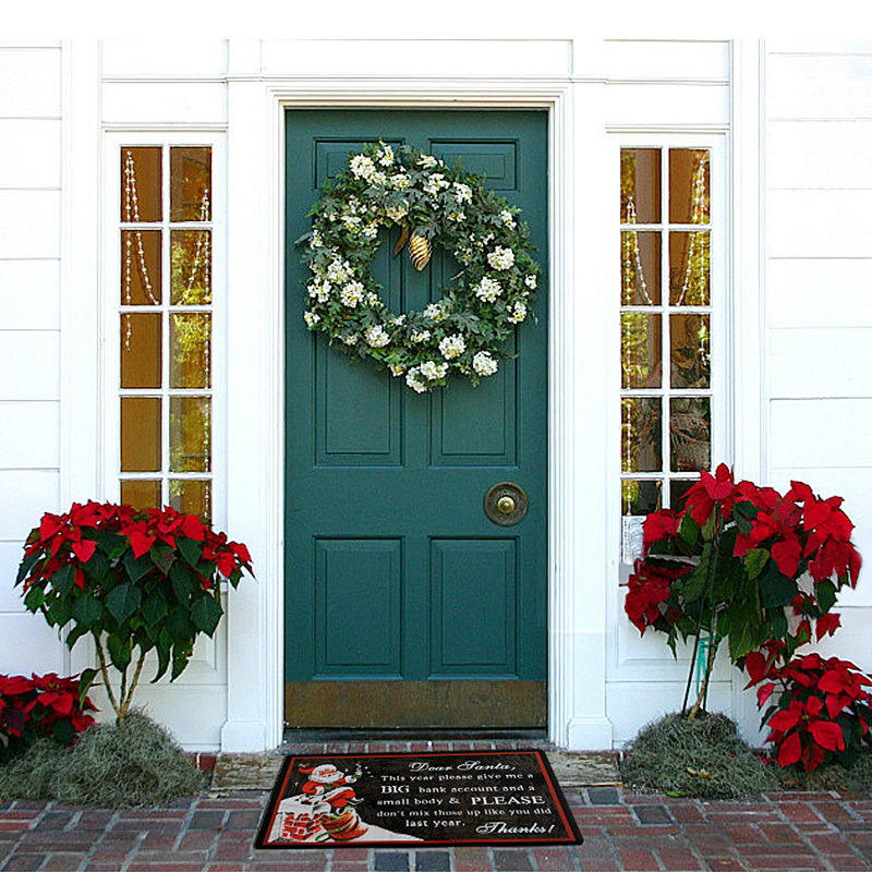 Nehawka Non-Slip Christmas Outdoor Doormat