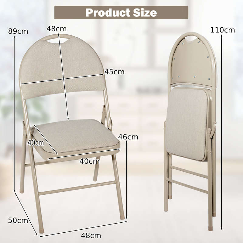Jayant Folding Chair Set, White