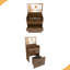 Bureau de coiffeuse 3-en-1 avec miroir éclairé et tabouret, coiffeuse à maquillage, rangement compact pour la chambre à coucher, la salle de bain et le vestiaire