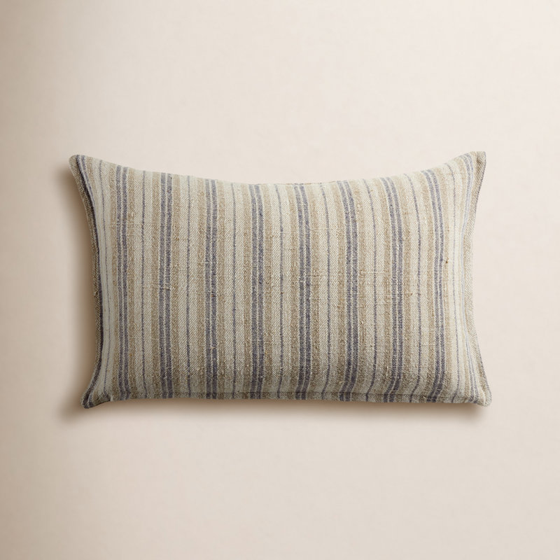 Housse et insert de coussin rectangulaire 100% lin Regent, Housse de coussin seulement - sans coussin, Brun foncé