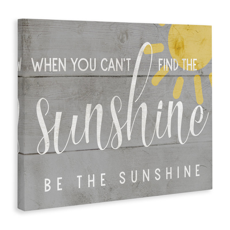 «Be the sunshine» par Daphne Polselli - impression d'art graphique, H 36 po x l 48 po