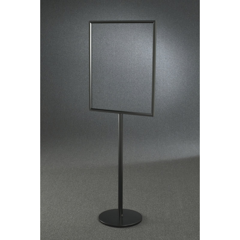 Cadre de plancher sur pied - H 11 po x l 8,5 po - Finition noir satiné, 46.5" H x 11" W x 11" D, Black
