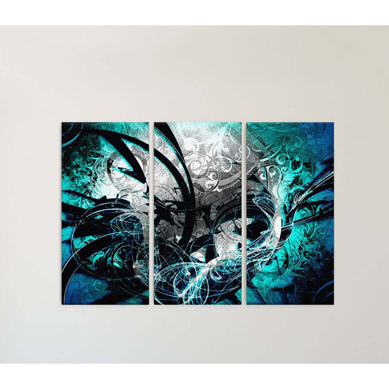3 Piece Wrapped Canvas Print, 100cm H x 150cm W x 2cm D