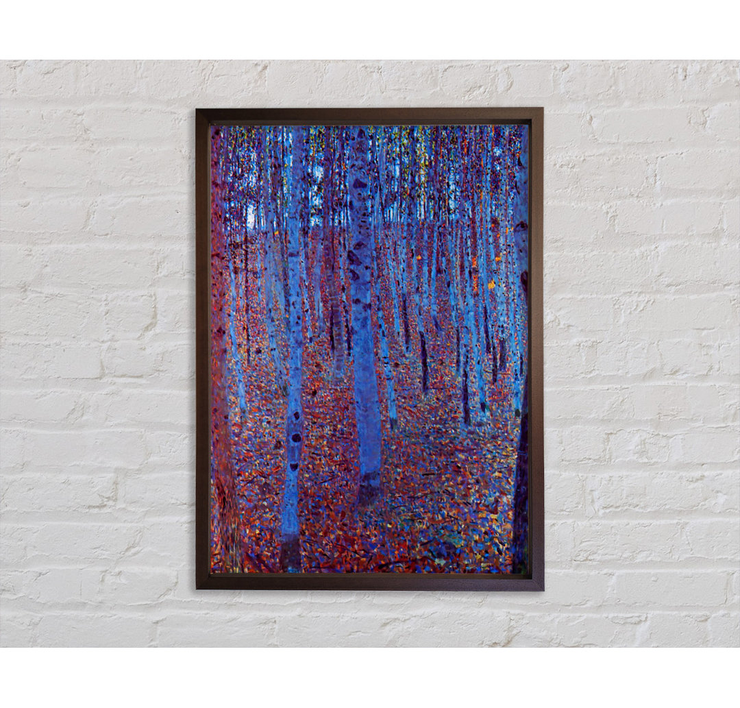 Gerahmtes Wandbild Klimt Beech Forest