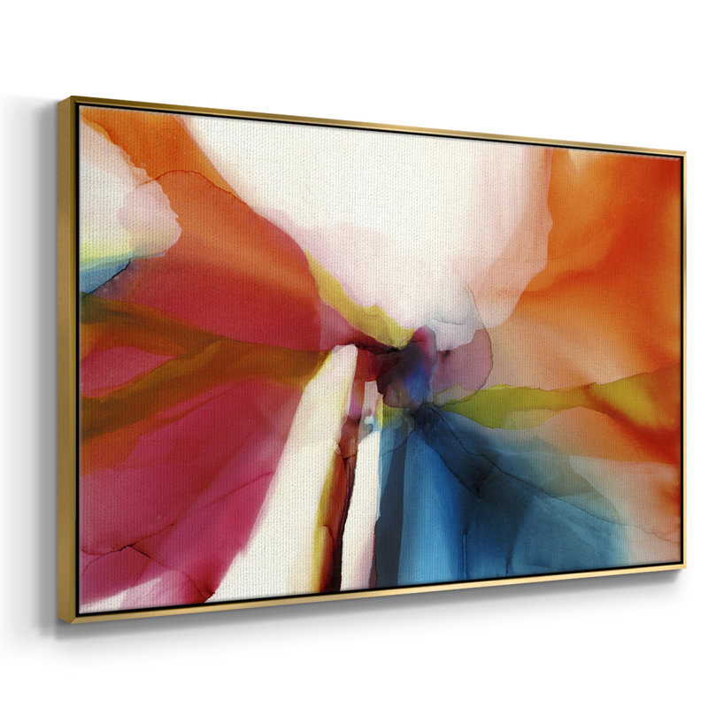 Disconnect Phenomena, Toile avec cadre flottant or, H 17 po x l 25 po x P 2 po