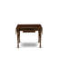 Ensemble de salle à manger 3 pièces pour petits espaces comprenant une table de salle à manger rectangulaire avec Dropleaf et 2 chaises Parson en tissu crème, acajou-106903483-106903484-109975324