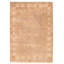 Tapis taupe noué à la main unique 6 pi 1 po x 8 pi 7 po Chobi
