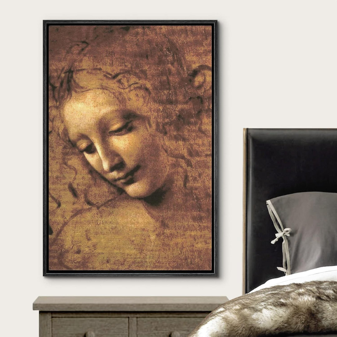 Famous Artwork " La Scapigliata " by Leonardo Da Vinci IDEA4WALL 