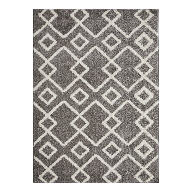Huong Performance Geometric Indoor Rug, Rectangle 7'10" x 9'10"