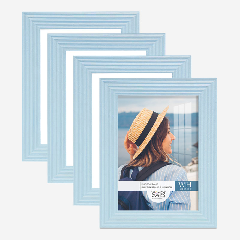 Cadre photo en bois mat, 3 po x 5 po, Rose