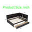 Structure de lit avec bibliothèques en forme de L, station de charge intégrée et tiroirs de rangement, tablettes de tête de lit, conception peu encombrante pour la chambre des adolescents, assemblage facile-1224023037-1224023036