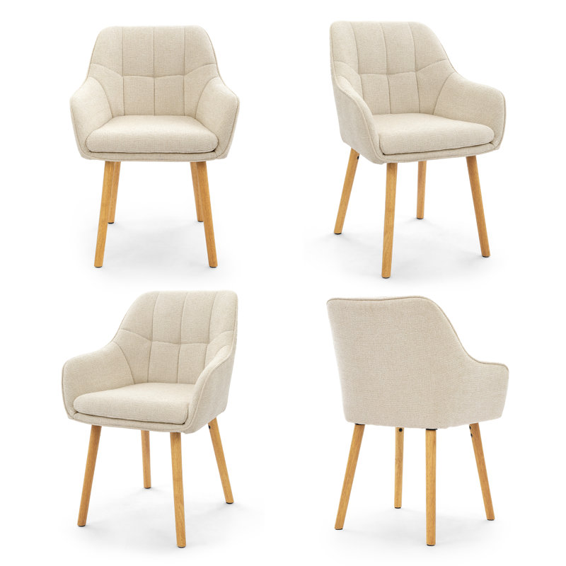 51 cm H Armchair, Cream, Cream