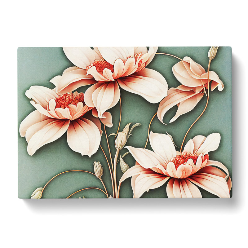 Floral Nouveau Vol.1 - Wrapped Canvas Print