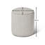Kellswater 41cm Wide Round Solid Colour Standard Ottoman with Storage-558327305