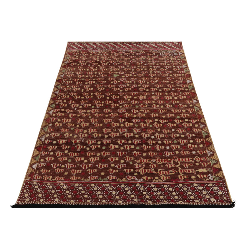 Burano Hand Knotted Wool Area Rug, Rectangle 5' x 8'