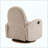 Boucle Fabric 360 Swivel and Glider Recliner Chair-1947090614
