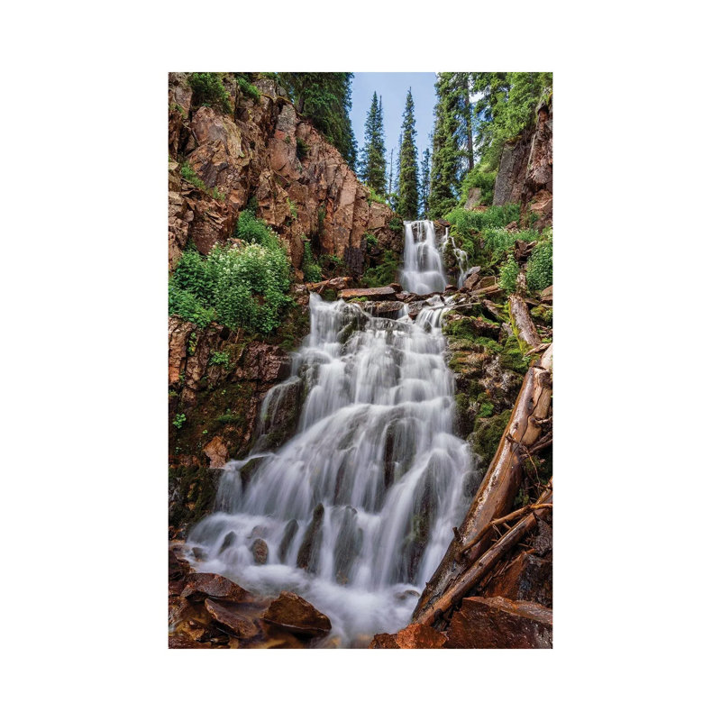 Waterfall Photo - Hidden Falls In San Juan Mountains Of Colorado by Daniel Forster - Gallery-Wrapped Canvas Giclée on Canvas