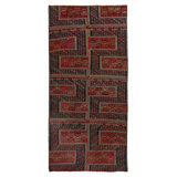 Red Anatolian Kilim Rug - 4' x 7'5""
