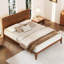 Lit plateforme Mid-Century en bois de bambou-1469018301