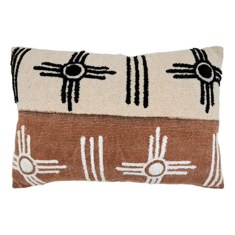 Ryder Collection Embroidered Cotton Pillow Cover