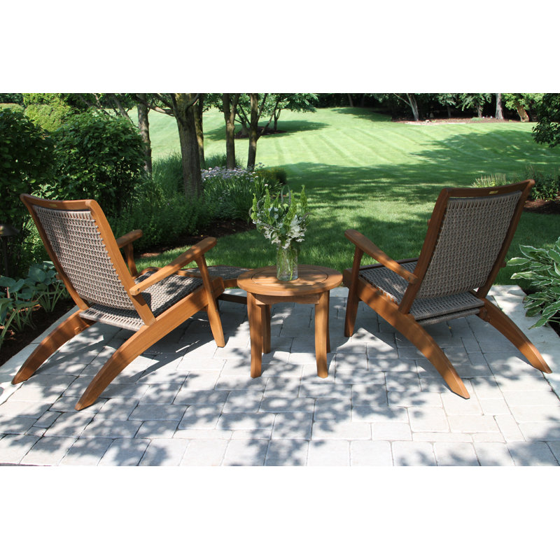 Akiva Eucalyptus 2 - Person Patio Conversation Set
