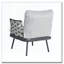 Coussin hydrofuge en acier pour fauteuil club