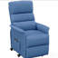 Fauteuil inclinable électrique avec télécommande, bleu-130372739