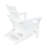 White Resin Hiking Chair, High, Blend, Impact And Water , Easy To , 31.56 In. D X 30.67 W 36.1 H High Seat, Design, Effortless Clean, White,