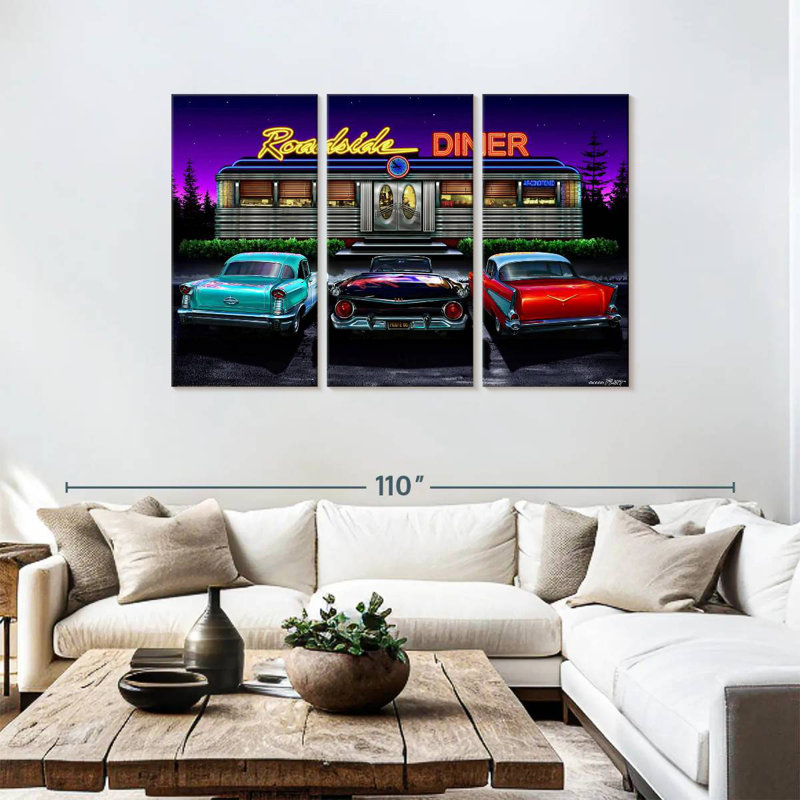 Mehar Roadside Diner, 48" H x 74" W