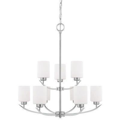 Dixon 9 - Light Dimmable Tiered Chandelier