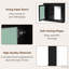 Armoire de rangement murale de 36 po x 28 po avec 2 miroirs et tablettes réglables, design moderne et fonctionnel-815613911