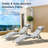 Outdoor Chaise Lounge Set Of 2 Patio Recliner Chairs With Adjustable Backrest And Removable Pillow For Indoor&Outdoor Beach Pool Sunbathing Lawn (Gray, 2 Lounge  Chairs), Chair