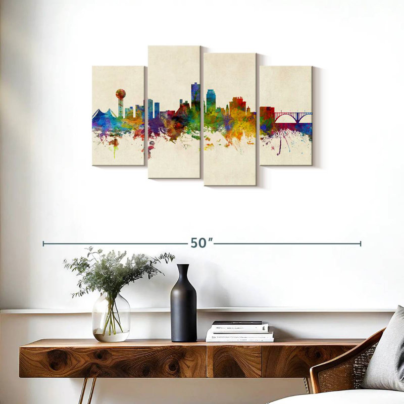 Nicci Knoxville, Tennessee Skyline III, H 22 po x l 36 po